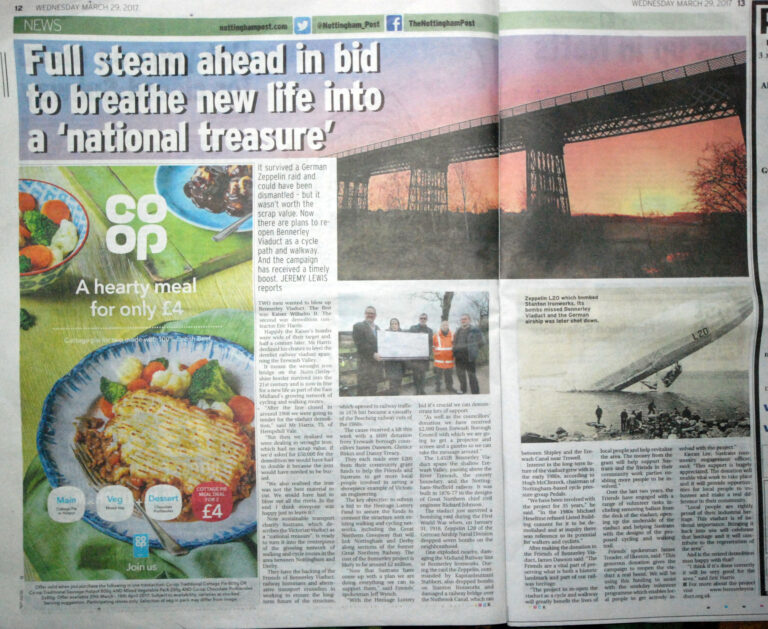 Bennerley Viaduct in the news.