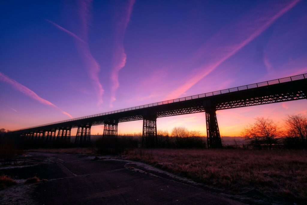 A sunrise at the viaduct.