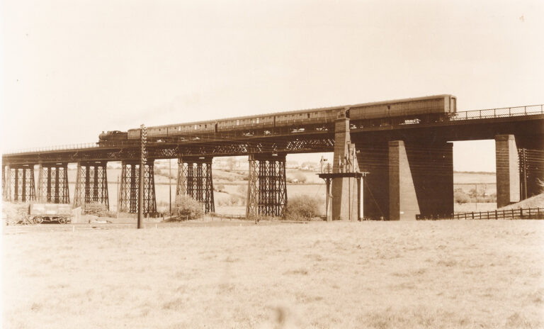 Train On Viaduct